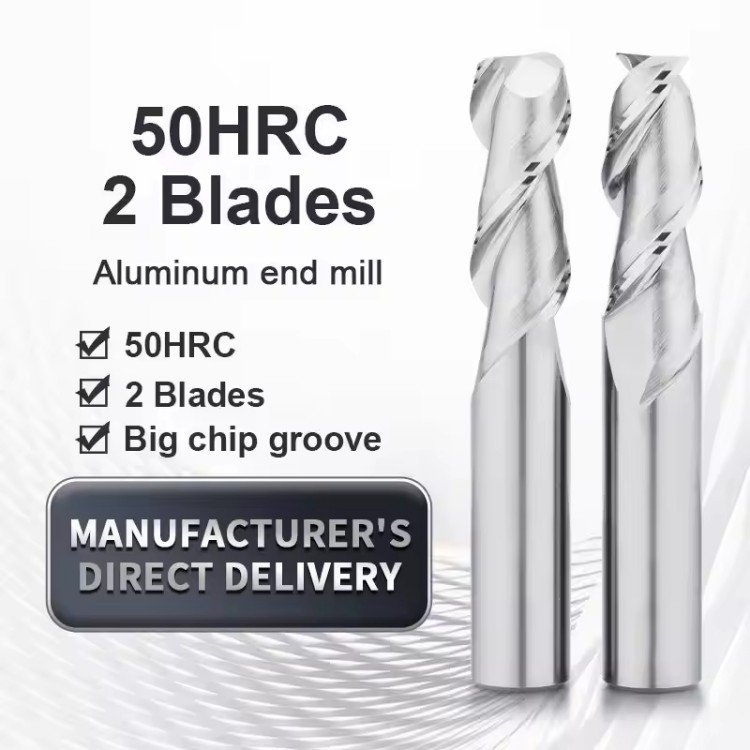 2F HRC50 Aluminum End Mill